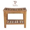 strong solid wood bathroom stool